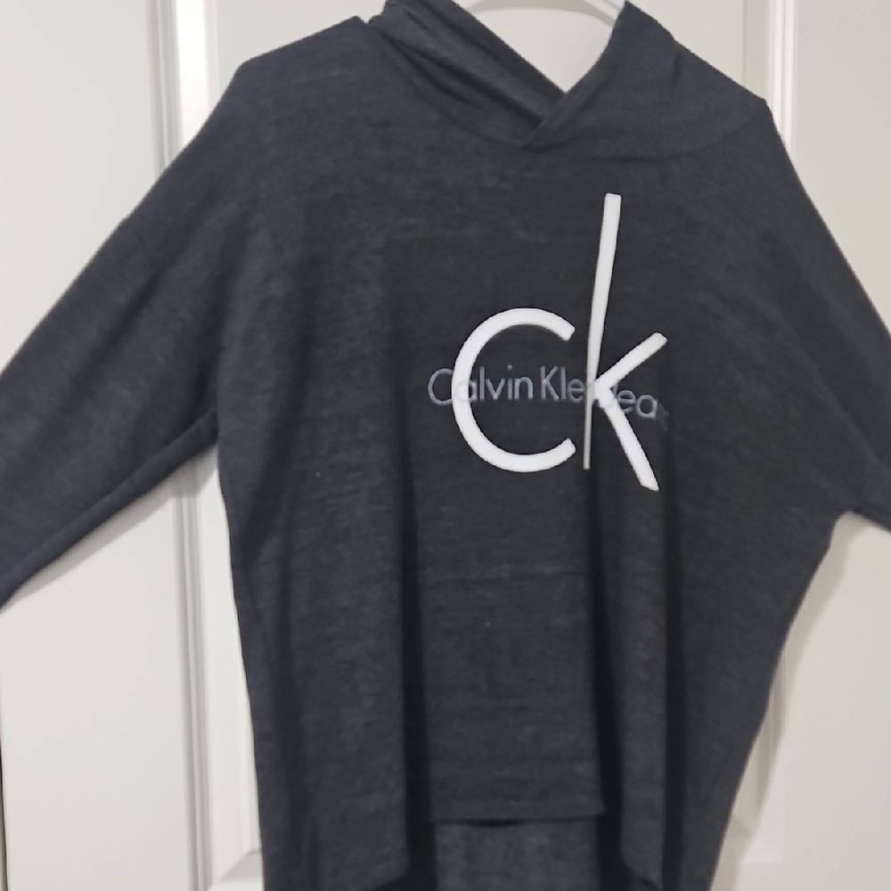 Calvin Klein Gray Sweatshirt Minimalist Design